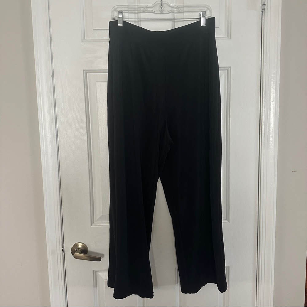 Susan Graver Style Black Wide Leg Pants